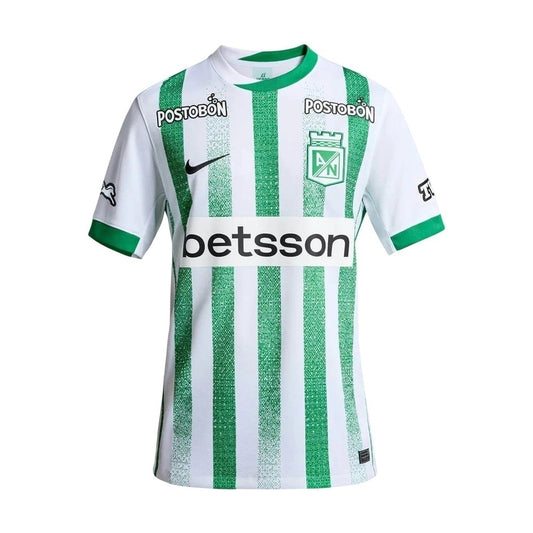 Camiseta Oficial de Atlético Nacional 2024/25 – Local Verde y Blanca Nike Hombre y Mujer